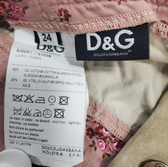 Dolce & Gabbana Floral Mini Skirt 24" - Picture 5 of 6